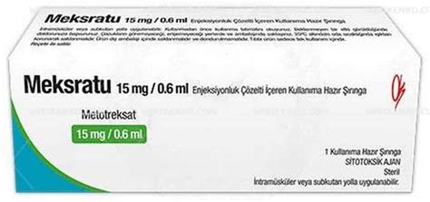 Meksratu 15mg/0,6 Ml Enj.sol.iceren Kullanima Hazir 1 Adet Siringa