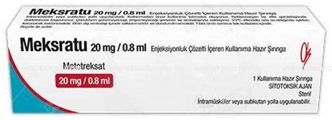 Meksratu 20 Mg/0,8 Ml Enj. Coz. Iceren Kull.haz. 1 Siringa