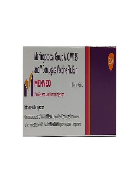 Menveo 0,5ml Im Enjeksiyonluk Cozelti Hazirlamak Icin Liyofilize Toz Iceren 5 Flakon