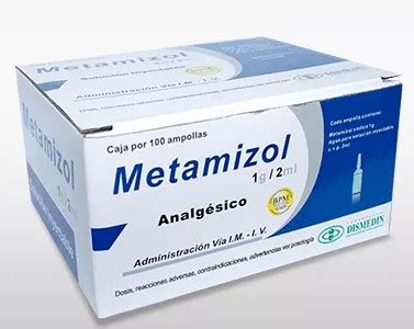 Metamizol 1 G/2 Ml Im/iv Enjeksiyon Icin Cozelti Iceren 5 Ampul