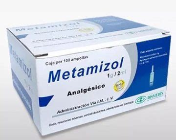 Metamizol 1g/2 Ml Im/iv Enjeksiyon Icin Cozelti Iceren 100 Ampul