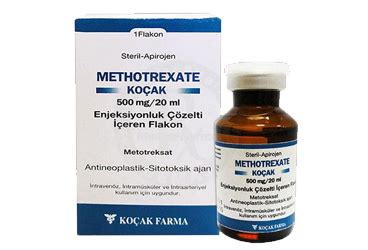 Methotrexate Kocak 500 Mg/20ml Enjeksiyonluk Cozelti (1 Flakon)