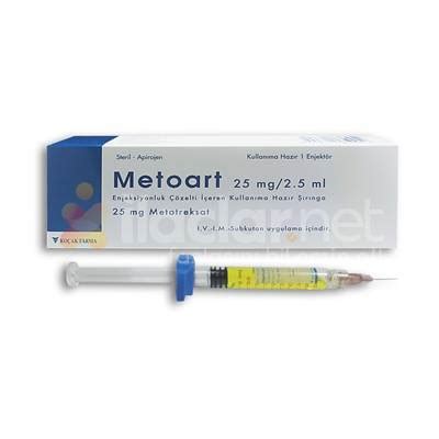 Metoart 25 Mg/2,5 Ml Enjeksiyonluk Cozelti Iceren Enjektor (1 Enjektor)