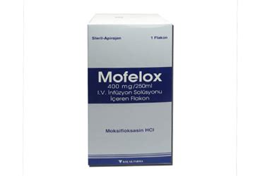 Mofelox 400 Mg/250 Ml I.v. Infuzyonluk Cozelti ( 1 Adet)