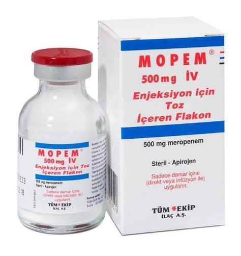 Mopem 500 Mg Iv Enjektabl Toz Iceren 25 Flakon