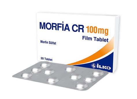 Morfia Cr 100 Mg 20 Film Tablet