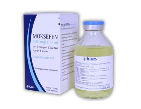 Moxifix 400 Mg/250 Ml Iv Inf. Cozeltisi Iceren 1 Flakon