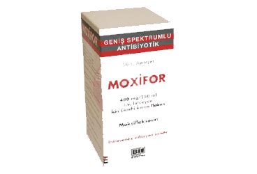 Moxifor 400 Mg/250 Ml Iv Inf. Icin Coz.iceren Flakon