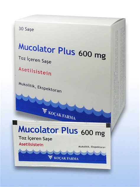 Mucolator Plus 600 Mg Toz Iceren 30 Sase