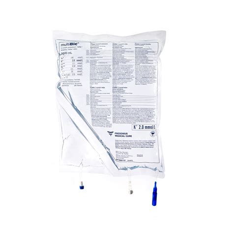 Multibic 4 Mmol/l Potasyumlu 5000 Ml Hemofiltrasyon Solusyonu