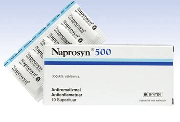 Naprosyn 500 Mg 10 Supozituvar