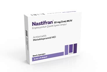 Nastifran 10 Mg/2 Ml Im/iv Enjeksiyonluk Cozelti