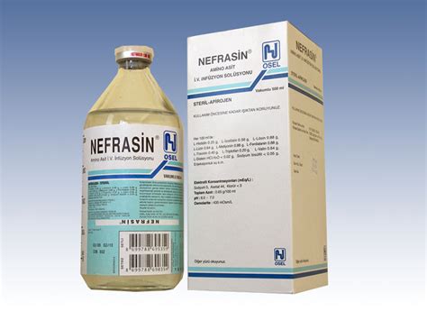 Nefrasin Amino Asit I.v. Infuzyon Solusyonu 500 Ml Setli Sise