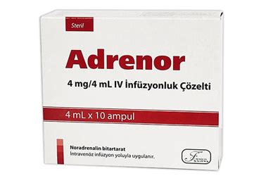 Nefrinor 4 Mg/4 Ml Iv Inf. Icin Enj.coz.iceren 10 Ampul
