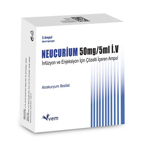 Neucurium 50 Mg/5 Ml Iv Infuzyon Ve Enjeksiyon Icin Cozelti Iceren 5 Ampul