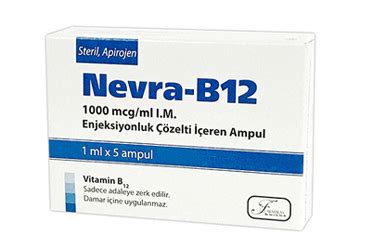 Nevra-b12 1000 Mcg/ml 5 Ampul