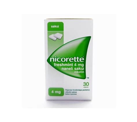 Nicorette Freshmint 4 Mg 30 Naneli Sakiz