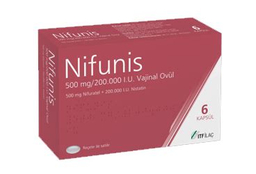 Nifunis 500 Mg/200.000 I.u. Vajinal Ovul