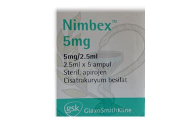 Nimbex 5 Mg/ 2,5 Ml Enjeksiyonluk Cozelti