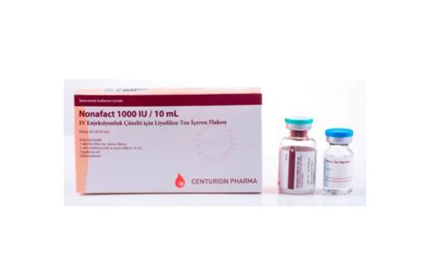 Nonafact 1000 Iu/10 Ml Iv Enj. Coz. Icin Liy.toz Iceren Flakon