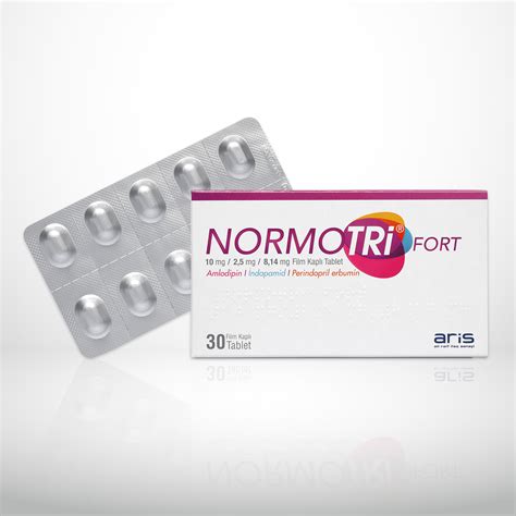 Normotri Fort 10 Mg/2,5 Mg/8,14 Mg Film Kapli Tablet