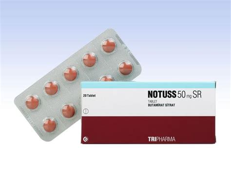 Notuss 50 Mg Sr 20 Tablet