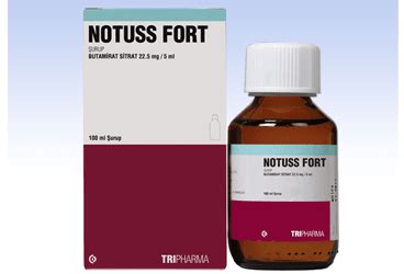 Notuss Fort 22,5 Mg/5 Ml Surup