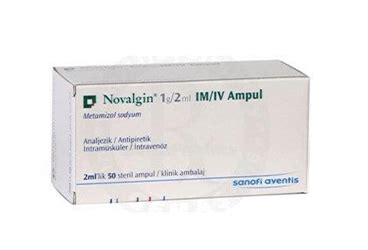 Novalgin 1 G 2 Ml Im/iv 50 Ampul