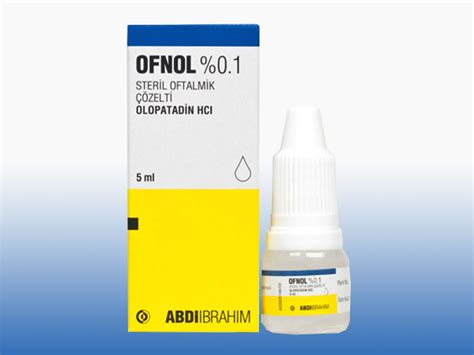 Ofnol %0,1 Steril Oftalmik Cozelti