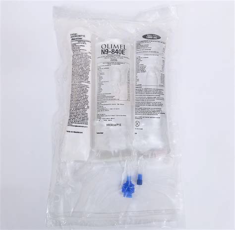 Olimel N9-840 Infuzyonluk Aminoasit Cozeltisi, Glikoz Cozeltisi Ve Lipid Emulsiyonu (1000 Ml)