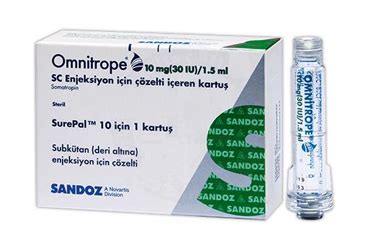 Omnitrope 10 Mg (30 Iu)/1,5 Ml Enj. Icin Solusyon Iceren 1 Kartus