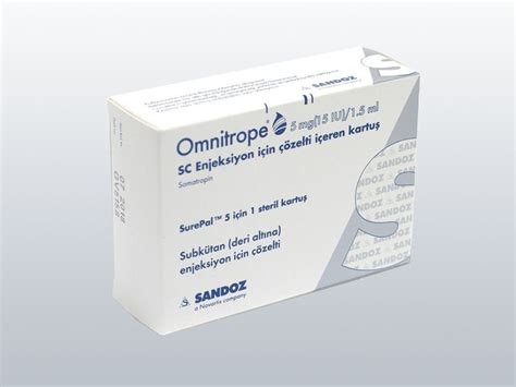 Omnitrope 5 Mg (15 Iu)/1,5 Ml Enj. Icin Solusyon Iceren 1 Kartus