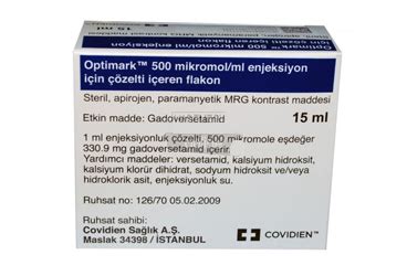 Optimark 500 Mikromol/ml Enj. Icin Coz. Iceren Flakon 10 Ml