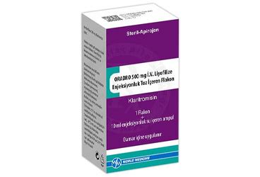 Oradro 500 Mg Iv Liyofilize Enj. Toz Iceren (1 Flakon+1 Ampul)
