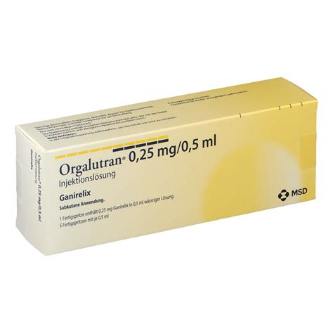 Orgalutran 0,25mg/0,5 Ml Enj.coz. 5 Siringa