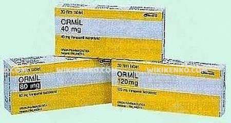 Ormil 80 Mg 50 Tablet