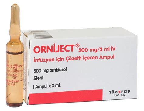 Orniject 500 Mg/3 Ml Iv Inf. Icin Coz. Iceren Ampul