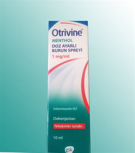 Otrivine Menthol Doz Ayarli Burun Spreyi 1 Mg/ml