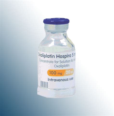 Oxaliplatin Hospira 100 Mg/20ml Iv Infuzyon Icin Konsantre Cozelti Iceren 1 Flakon