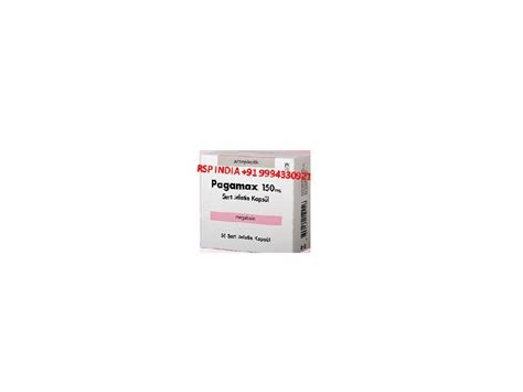 Pagamax 150 Mg 56 Sert Jelatin Kapsul