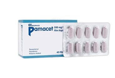 Pamacet 500 Mg/25mg/15 Mg Film Kapli Tablet (40 Tablet)