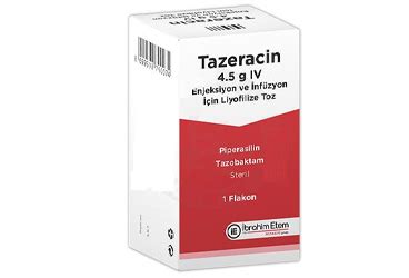Panizaro 4,5 G Iv Infuzyon Icin Liyofilize Toz Iceren Flakon