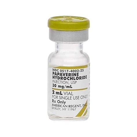 Papaverine Hcl 0,05 Gr 10 Ampul