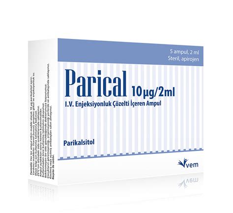 Parical 10 Mcg/2 Ml Iv Enjeksiyonluk Cozelti Iceren 5 Ampul