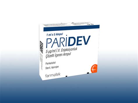 Paridev 5 Mcg/ml Iv Enjeksiyonluk Cozelti Iceren Ampul 1 Ml 5 Ampul
