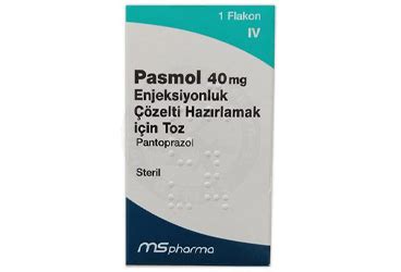 Pasmol 40 Mg Enjeksiyonluk Cozelti Hazirlamak Icin Toz (1 Flakon) 