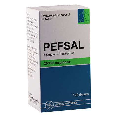 Pefsal 25 Mcg/ 125 Mcg Aerosol Inhaler 120 Doz