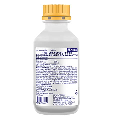 Pf Izotonik Sodyum Klorur Cerrahi Kullanim Icin Irrrigasyon Cozeltisi 1000 Ml