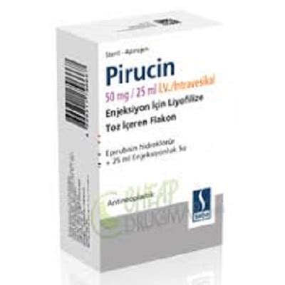 Pirucin 50 Mg/25 Ml Iv Intravesikal Enj. Icin Liy.toz Iceren Flakon