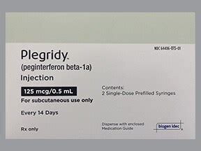 Plegridy 125 Mcg / 0,5 Ml Sc Enjeksiyonluk Cozelti Iceren Kullanima Hazir Kalem (2 Kalem)
